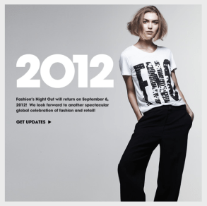 Fashion's Night Out 2012. Photo: via fashionsnightout.com