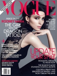 Rooney Mara, vogueing. Photo via thehollywoodreporter.com